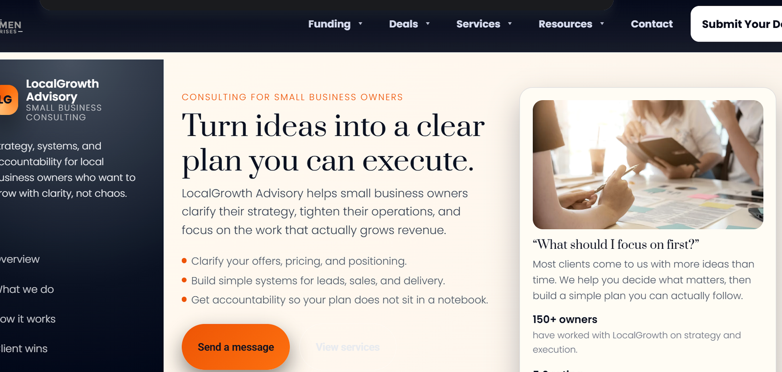 Consulting sample preview